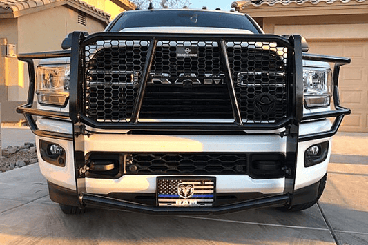 Camera and sensor ready Ranch Hand GGD191BL1C Grille Guard for Dodge Ram 2500/3500, heavy-duty protection