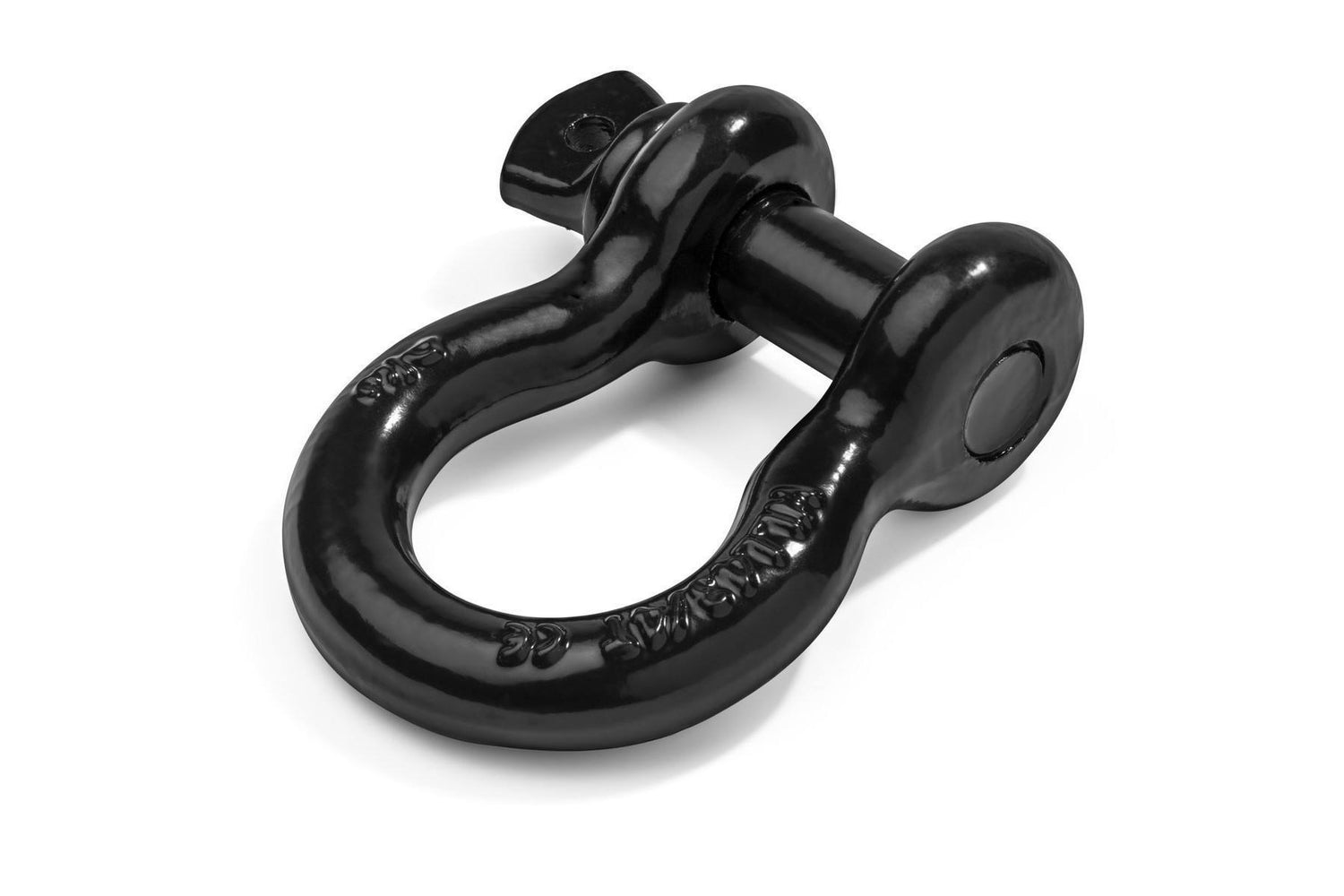 3/4" Shackles - 2 Pack - Anti Rust Black Powder Coat - Rugged 4.75 Ton (9,500 Lbs) Capacity - Heavy Duty D Ring for Vehicle Recovery, Towing, Stump Removal, & More - Accessory for Jeeps & Trucks - BumperOnly