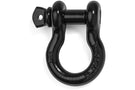 3/4" Shackles - 2 Pack - Anti Rust Black Powder Coat - Rugged 4.75 Ton (9,500 Lbs) Capacity - Heavy Duty D Ring for Vehicle Recovery, Towing, Stump Removal, & More - Accessory for Jeeps & Trucks - BumperOnly