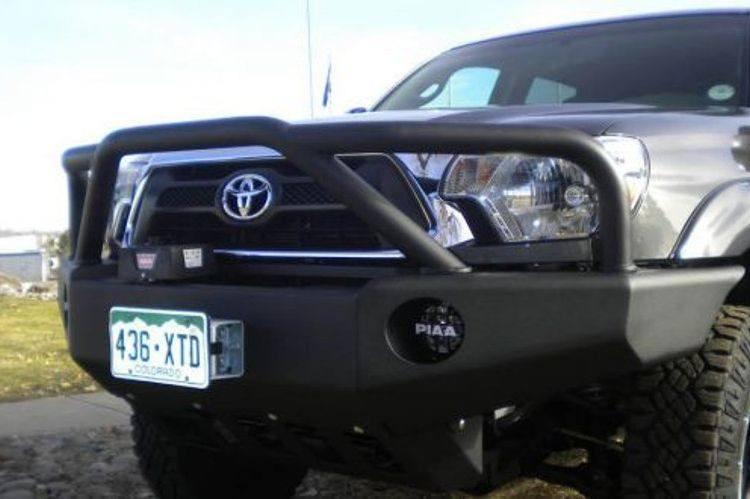 Front Bumper End Caps Set For 2005-2011 Toyota Tacoma – Black Primed Plastic Pair