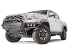 The Fab Fours TB16-02-1 Ultra Light Hybrid Front Bumper for 2016-2023 Toyota Tacoma is winch ready and features a pre-runner guard
