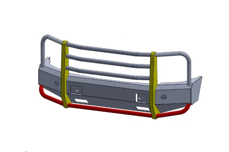 Truck Defender 2G-0710 Aluminum GMC Sierra 2500/3500 Front Bumper 2007-2010