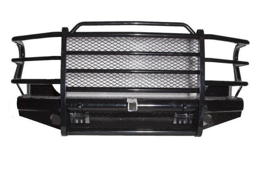 Tough Country Dodge Ram 1500 2006-2008 Front Bumper (Non Mega Cab) Expanded Metal without Tow Hooks,  Gloss Black Powder Coat Finish TFR0615DLRESM