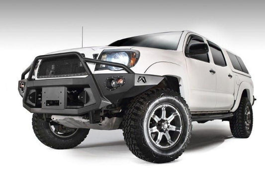 Fab Fours Toyota Tacoma 2005-2011 Front Bumper Winch Ready with Pre-Runner Guard TT05-B1552-1