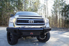 Fab Fours TT14-K2861-1 Toyota Tundra 2014-2021 Black Steel Front Bumper No Guard with Tow Hooks