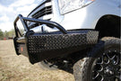 Fab Fours TT14-K2862-1 Toyota Tundra 2014-2021 Black Steel Front Bumper Pre-Runner Guard with Tow Hooks