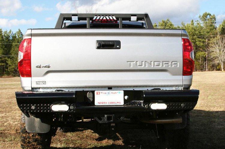 Fab Fours TT14-T2850-1 Toyota Tundra 2014-2021 Black Steel Rear Bumper