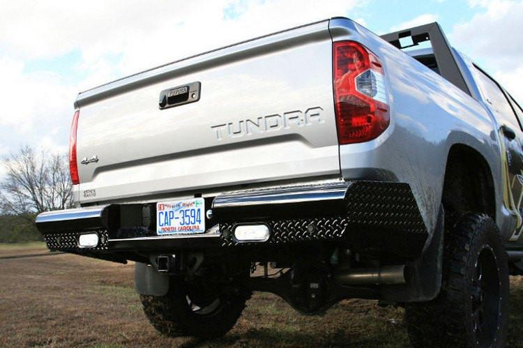 Fab Fours TT14-T2850-1 Toyota Tundra 2014-2021 Black Steel Rear Bumper
