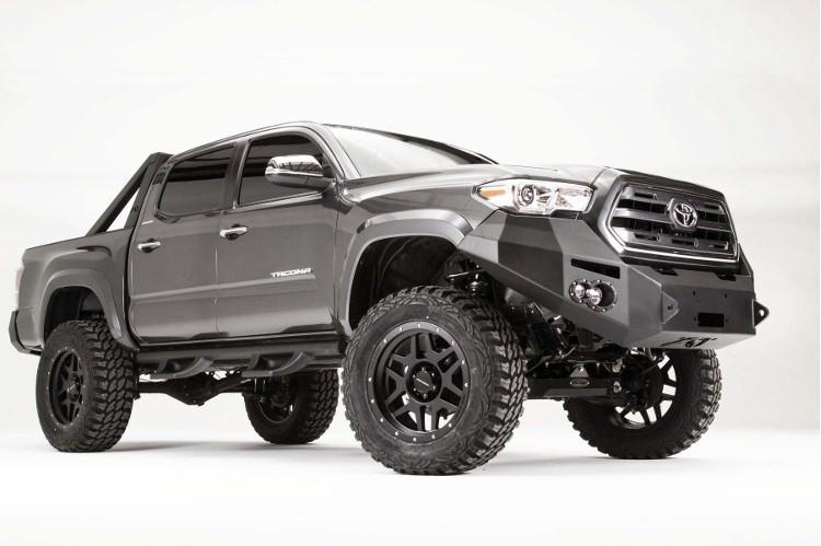 Fab Fours TT16-B3651-1 Toyota Tacoma 2016-2023 Premium Front Bumper Winch Ready No Guard