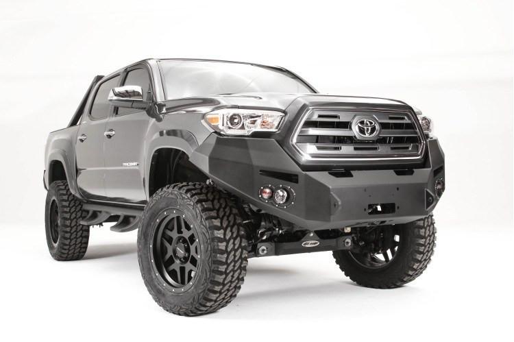 Fab Fours TT16-B3651-1 Toyota Tacoma 2016-2023 Premium Front Bumper Winch Ready No Guard
