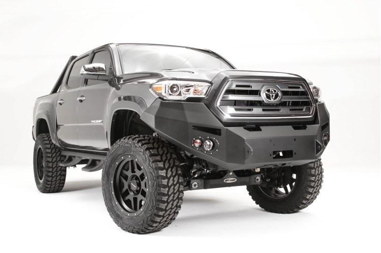 Fab Fours TT16-B3651-1 Toyota Tacoma 2016-2022 Premium Front Bumper Winch Ready No Guard