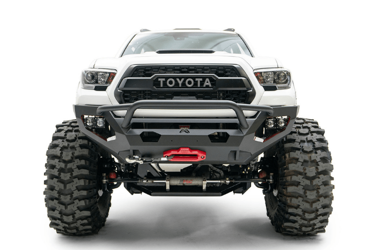 Fab Fours TT16-X3652-1 Toyota Tacoma 2016-2022 Matrix Front Bumper Winch Ready with Low Pre-Runner Guard