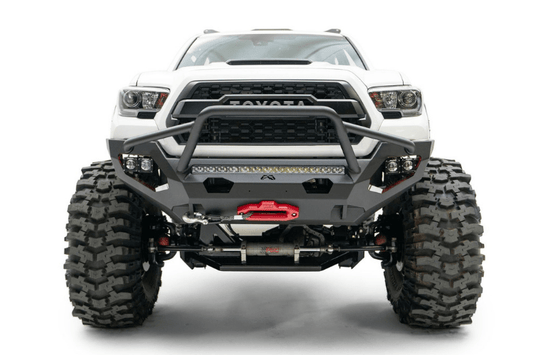 Fab Fours TT16-X3653-1 Toyota Tacoma 2016-2022 Matrix Front Bumper Winch Ready with High Pre-Runner Guard