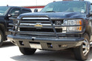 Tough Country Chevy Silverado 2500/3500 2015-2017 Front Bumper with Sensors Gloss Black Powder Coat Finish DFR3415CLFSMFS