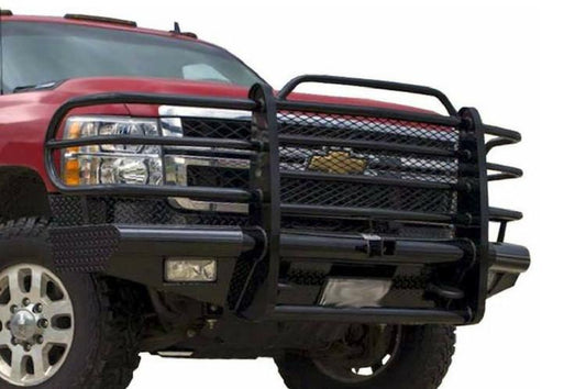 Tough Country Chevy Silverado 2500/3500 2003-2007 Front Bumper (Classic Body Style) Expanded Metal without Tow Hooks,  Gloss Black Powder Coat Finish TFR0215CLRESM