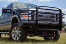 Tough Country Ford F250/F350 Superduty 2008-2010 Front Bumper with Expanded Metal and Tow Hooks,  Gloss Black Powder Coat Finish TFR0800FLRE