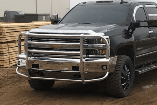 Truck Defender Aluminum Front Bumper Chevy Silverado 2500/3500 2015-2019 Standard Polished 2C-1519