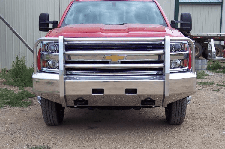 Truck Defender Aluminum Front Bumper Chevy Silverado 2500/3500 2015-2019 Standard Polished 2C-1519