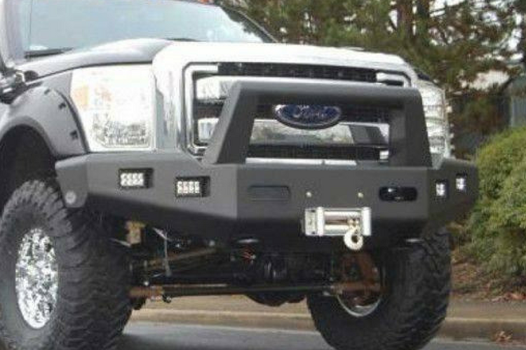 Buckstop Ford F250/F350 Superduty 2011-2016 Front Bumper Winch Ready with Tow Hooks F11BOSS