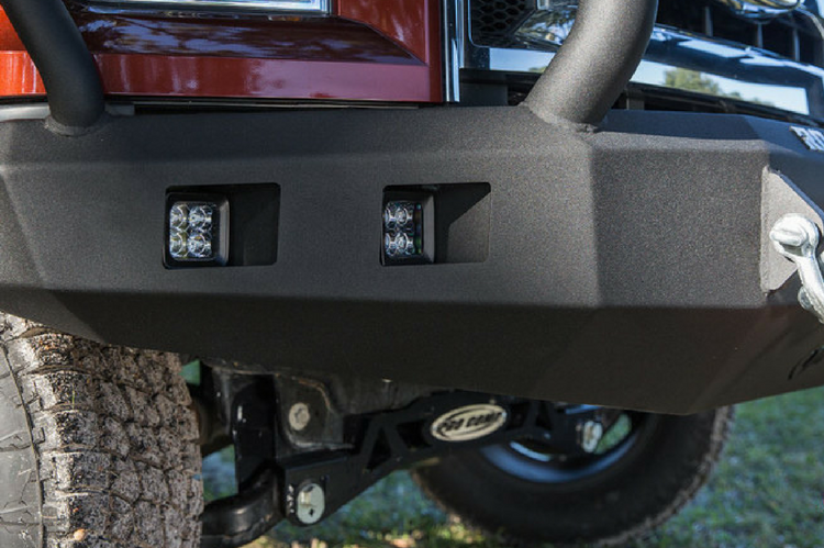 Road Armor Stealth 314R5B-NW 2014-2015 Chevy Silverado 1500 Front Non-Winch Bumper Lonestar Guard, Black Finish and Square Fog Light Hole