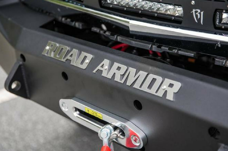 Road Armor Stealth 314R0B 2014-2015 Chevy Silverado 1500 Front Winch Ready Bumper No Guard, Black Finish and Square Fog Light Hole