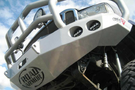 Road Armor Stealth 60502B 2005-2007 Ford F250/F350 Superduty Front Winch Ready Bumper Titan II Grille Guard, Black Finish and Round Fog Light Hole
