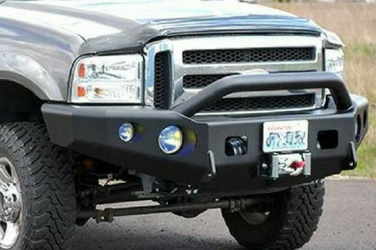 TrailReady PN12200P Front Bumper Ford F250/F350 Superduty 1997-1998 Winch Ready with Pre-Runner Guard