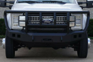 Road Armor Stealth 617f2b Ford F250/F350 Superduty 2017-2022 Front Bumper Titan II Guard Winch Ready with Square Light Holes