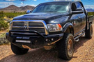 Road Armor 408R4B-NW 2010-2018 Dodge Ram 2500/3500 Stealth Front Non-Winch Bumper Pre-Runner Style, Black Finish and Square Fog Light Hole