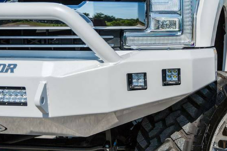 Road Armor 61744B-NW 2017-2018 Ford F450/F550 Superduty Stealth Front Non-Winch Bumper Pre-Runner Style, Black Finish and Square Fog Light Hole