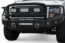Road Armor 617F5B-NW 2017-2018 Ford F250/F350 Superduty Stealth Front Non-Winch Bumper Lonestar Guard, Black Finish and Square Fog Light Hole