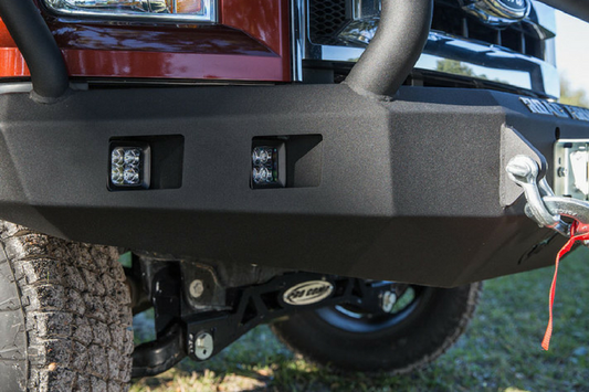 Road Armor Stealth 316R5B 2016-2018 Chevy Silverado 1500 Front Winch Ready Bumper Lonestar Guard, Black Finish and Square Fog Light Hole