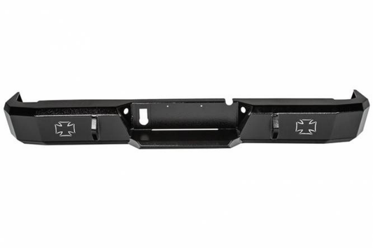 Iron Cross 21-625-10-S Dodge Ram 1500 2009-2018 HD Rear Bumper Textured Gloss Black with Sensor Cut Outs