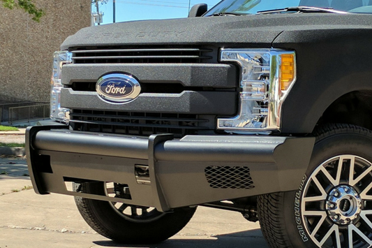 Road Armor Vaquero 611VF0B 2011-2016 Ford F250/F350 Superduty Front Bumper Non-Winch No Guard and Black Finish