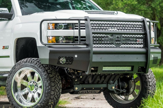 Road Armor Vaquero 315VF6B 2015-2019 Chevy Silverado 2500/3500 Front Bumper Non-Winch Full Black Finish