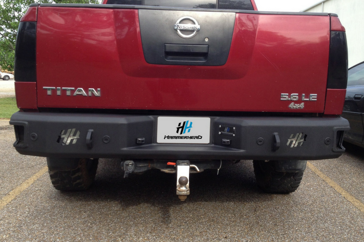 Hammerhead 600-56-0095 Nissan Titan Rear Bumper 2004-2009 with Sensors