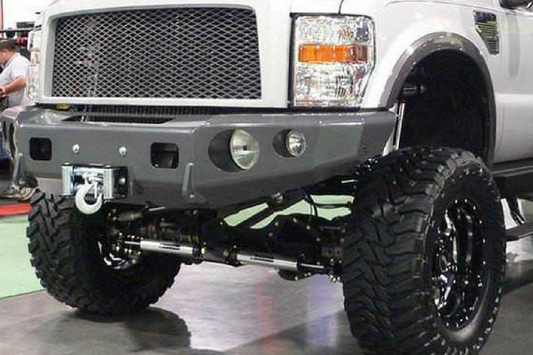 TrailReady 12100B Ford F450/F550 Superduty 1992-1998 Extreme Duty Front Bumper Winch Ready Base - BumperOnly