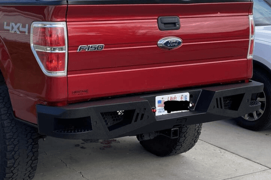 Body Armor FD-2963 Ford F150 2009-2014 Eco Series Rear Bumper With Built-In Step Pockets