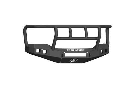 Road Armor Stealth 2161F2B-NW 2016-2017 GMC Sierra 1500 Front Non-Winch Bumper With Titan II Guard and Square Light Holes