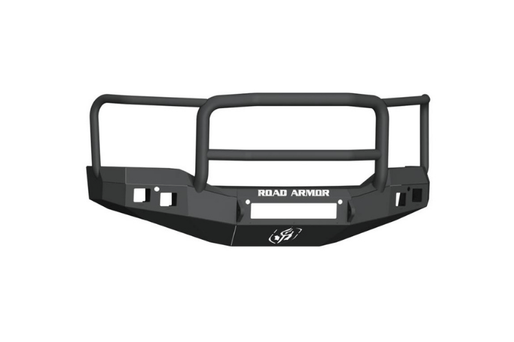 Road Armor Stealth 2161F5B-NW 2016-2018 GMC Sierra 1500 Front Non-Winch Bumper With Lonestar Guard and Square Light Holes