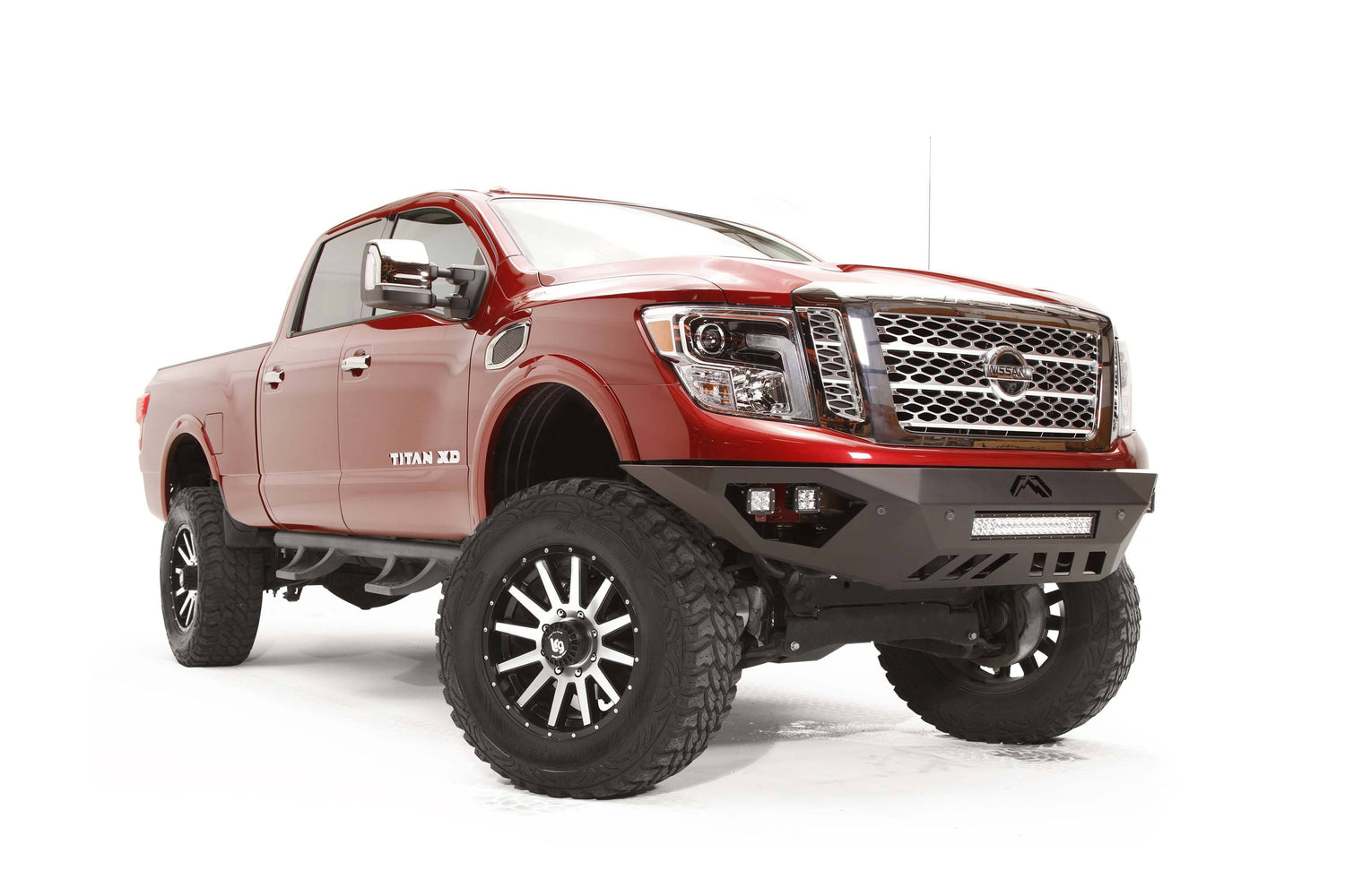 Fab Fours NT16-D3751-1 Nissan Titan XD 2016-2023 Vengeance Front Bumper Sensor No Guard