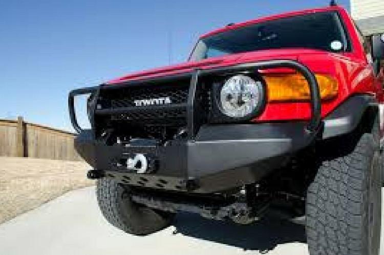 Warrior 3530 Toyota FJ Cruiser 2007-2014 Front Bumper Winch Ready with D-Ring Mounts & Brush Guard