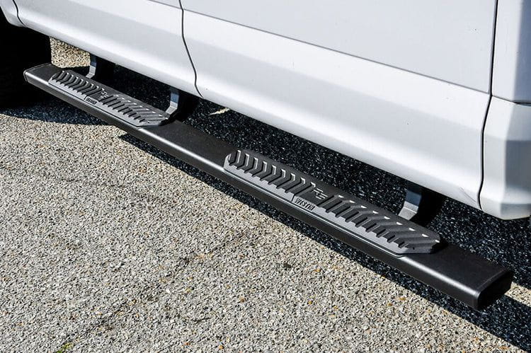 Westin R5 Nerf Step Bars For Trucks - Black Powder Coated, 5" Wide Step