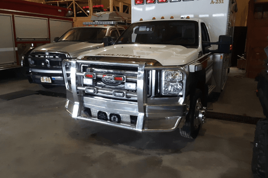Ali Arc Traditional Aluminum Ford F450/F550 Superduty 1998-2007 Front Bumper With Rake FDR273