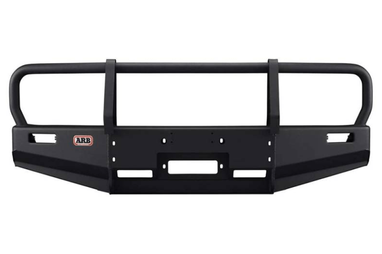 ARB 3423040B Deluxe Front Bumper for 1995-2004 Toyota Tacoma – Winch-ready, heavy-duty off-road bumper with grille guard and Integrit textured black powder coat finish