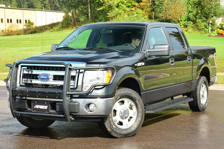 Aries 2055522 1999-2016 Ford F250/F350 Super Duty RidgeStep 6 1/2" X 53" Black Steel Running Boards