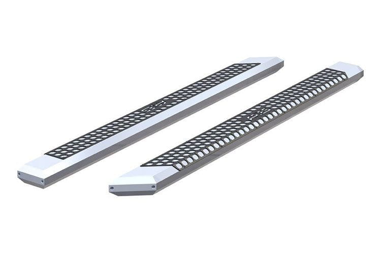 Aries 2055891 1999-2019 Ford F250/F350/F450 Super Duty AdvantEDGE 5 1/2" X 91" Chrome Aluminum Side Bar Running Boards