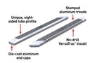 Aries 2055891 1999-2019 Ford F250/F350/F450 Super Duty AdvantEDGE 5 1/2" X 91" Chrome Aluminum Side Bar Running Boards