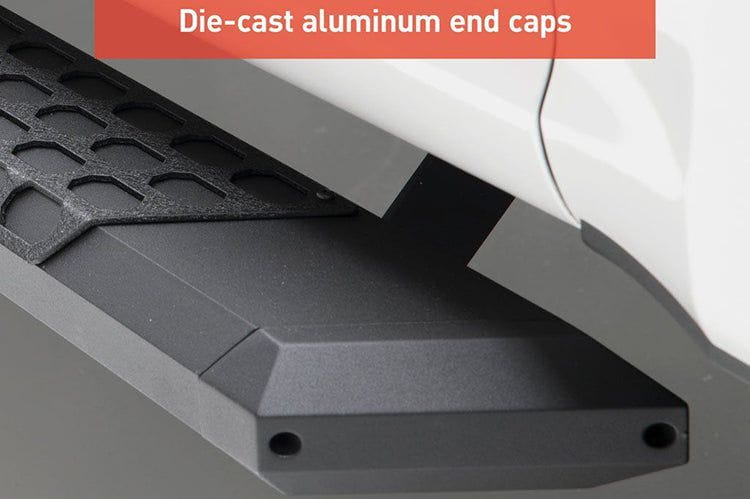 Aries 2055975 1999-2023 Ford F250/F350/F450 Super Duty AdvantEDGE 5 1/2" X 75" Black Aluminum Side Bar Running Boards