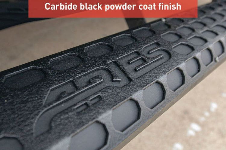 Aries 2055975 1999-2023 Ford F250/F350/F450 Super Duty AdvantEDGE 5 1/2" X 75" Black Aluminum Side Bar Running Boards